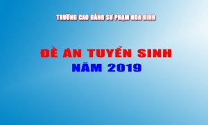 Đề &aacute;n tuyển sinh năm 2019